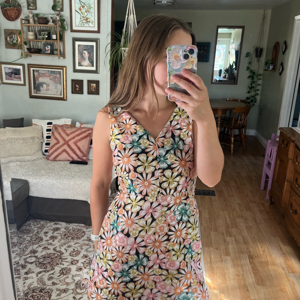 Banana Republic flower cocktail dress